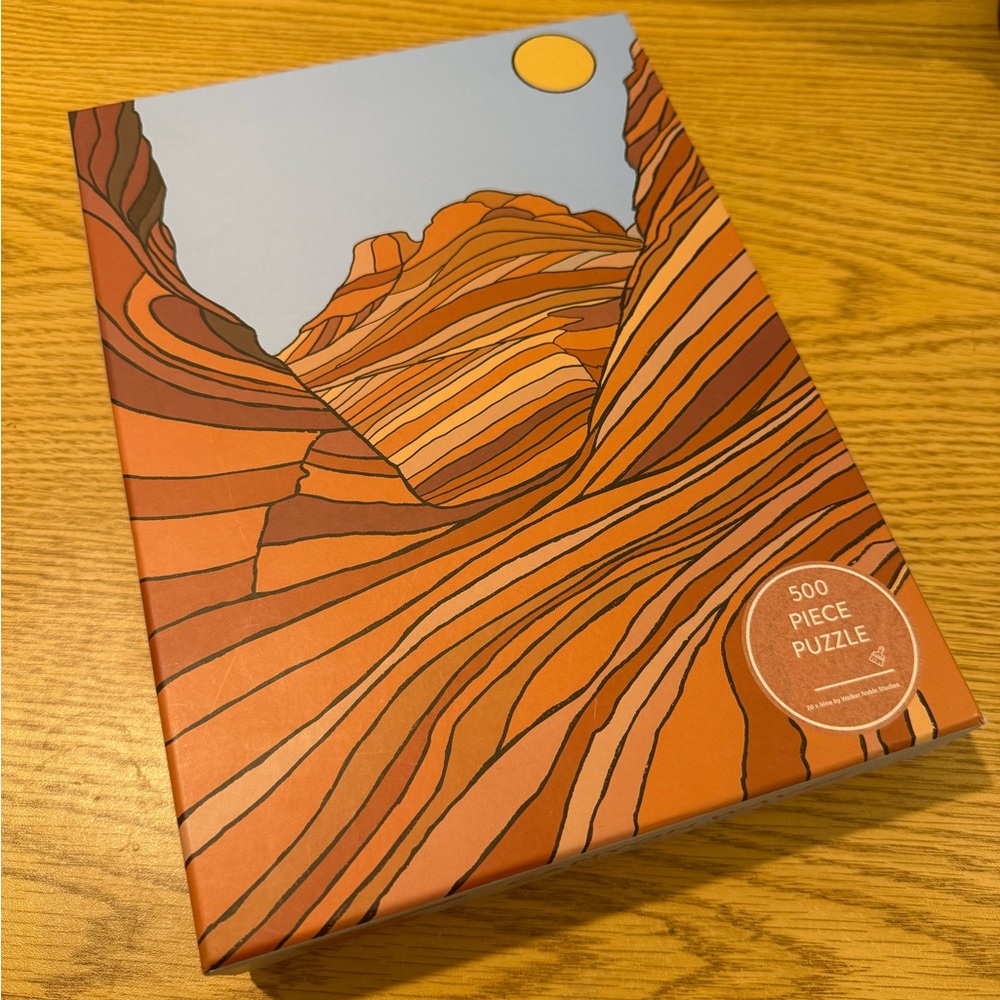 Canyon waves 500 Piece Puzzle.